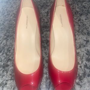 Liz Claiborne Patent Leather Pump Red